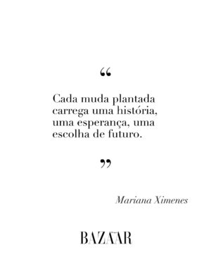 Mariana Ximenes Instagram - Capa da #BAZAAROutubro, @marianaximenes se une ao legado de Lélia e Sebastião Salgado para transformar consciência ambiental em ação. Entre as árvores do Instituto Terra, onde uma fazenda degradada virou floresta viva, a atriz reencontra suas raízes e reflete sobre o poder da regeneração, O editorial exclusivo clicado em meio à vegetação renascida do Vale do Rio Doce, é um gesto de amor à natureza e à arte, e mostra uma Mariana mais conectada, inteira e militante.

Leia a matéria completa no site da BAZAAR e descubra como moda, ativismo e afeto se entrelaçam nessa história de recomeço. #MarianaXimenesNaBAZAAR
***
Fotografia: @josefinabietti
Styling: @carlosesser
Beleza: @casagrandegui
Texto: @alefarah
Direção de arte: @ykleinmori
Retouch: @gpretouching
Assistente de foto: @marinanajjar
Assistente de beleza: @danniquess
Agradecimento especial: Instituto Terra, Lélia Salgado, @juliano_r_salgado e Rodrigo Salgado
Equipe Instituto Terra: @‌quemario @carolina.sampaio Caroline Siloto, Gederson Felisberto da Silva (Dedi), Marcos Garcia Lopes (Marquinhos), Moisés Marcelino (@viveiroeconativas), Heriklis Douglas, @jovanderpito e Victoria Pimenta