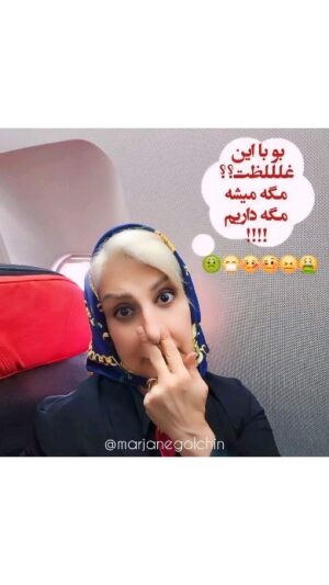 Marjaneh Golchin Instagram - این داستان اخرش قشنگ پس تا انتها بخونید😁
از قدیم گفتن ماه پیشونی من و کجا میشونی
این ماه پیشونی ما هم چون خیلی وقته  به حالت کسوف در اومده درم نمیخواد بیاد هی میبره جاهای بد بد میشونه خوب تاریک چشمش نمیبینه بنده خدا 🌚
هزارو یک دلیل دارم این و میگما یکیش همین  پریدن  اخرم بود 🛫🛬 که ایکاش به جای پریدن ور میپریدم چرا؟ صبر داشته باشین هنوز به جاهای بودارش نرسیدم🤧
اقا ما قرار بود یه شب  از سفر زودتر برگردیم  خودم گفتم حالا که همه چی عالیه🥹 ، کمی سرما خوردم 😪 تو تبم میسوزم🤒 😬 بس صدام خروسکه، استخونهام خورده ،😵‍💫 نمیتونم پاشممممممممم😫 یه  شب دیرتر برگردیم من بتونم بیام🤒🤕
اقا گفتند باشه فرداش امدیم قرار بود اول تویه ساعت دیگه با یه پرنده 🛩 دیگه بپریم که ماه پیشونی🌚 نذاشت گفت بیااااا واست سوپرایز دارم🥹 اقا ما بازهم مثل همیشه تسلیم🫡 سوار این پر، پرک شدیم شماره صندلیمون اون وسطا مسطا بود تازه جاگید شده بودیم و گرم  عکس گرفتن با هموطنای زیبارومون👩 بودیم که به خاطر لطف و محبت سر مهماندار عزیز که بسیار هم محترم بودند دعوت شدیم که خانم گلچین اون عقب چرا؟  بفرمایید جلو هم هواش بهتره هم دل باز تره ، ماهم بادی به گلو انداختیم و نگاهی به همراهانمون انداختیم  که تا من و دارین غم نداشته باشین مثل یک ژنرال  پرچمدارو پر غرور رفتم به جلو یاران هم یکی یک بنده خداها با ساک و کوله پشت سر ژنرال که ما باشیم😎🫡 رفتیم و رفتیم تا به جایگاه لژ نشینش رسیدیم،  در ظاهر همه چی اروم بود ما همه خوشحال بودیم همه میخندیدیم تا اینکه حمله های شیمیایی بدون اژیر خطر از دو طرف من ویارانمو محاصره کرد نگو در دوسمت لژ نشین ما دو در پرسی واقع شده که w_cیا همون توالت خودمونه🚽🪠ترکش بوووووو نگم براتون من نمیدونم چرا همه با ما لج کرده بودند شورشی همه تو صف برای توالت🫣 مهندس محترم پرواز و یاران که دیدند من رنگم😨کبود شده در شرف🤮اینم لطف کردند من و یاران همراهم رو یکی دو تا دونه از محل خلا دور کردند پنجره که نداشت ، هواکشم خراب سه ساعتم راه پرنده🛫🛬مهاجر ما هم هی خوشش امده بود توی این چاههای هایی هوایی بالانس میزد  چاه توالت ما رو هم هی همش میزد مهماندار محترمم هی میخواست ابرو داری کنه  با یه خوشبو کننده که  بیشتر بوی امشی میداد مدام فیسسسسسسسسسسس میزد تو هوا و ما دور از جونمون مثل حشرات به دام افتاده تو شکم این پرنده رو هی بیحال و بیحالتر میکرد من خیلی عصبانی شدم😡 که اقاس مهندس عزیز من واگاه، توجیه ، و ارامم کرد اصولا من همینطورم خیلی زود اگاه ، توجیه ، و ارام میشم ادامه داستان در کامنت ...