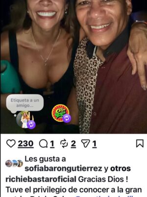 Martha Isabel Bolaños Instagram - ❤️Bue… paso sin el menor reparo a ostentar del honor  que tuve anoche.  Pero no son solo las fotos, es que tus ídolos te reconozcan y se alegren de verte y se sepan tu nombre y se pongan felices de tómarse la foto contigo.  Son Fans de Betty La Fea! Que Richie Bastar diga q fue un privilegio conocerte  cuando el privilegio  fue todo mío, eso No tiene precio. Cómo se puede sentir tanto amor por estos hombres…  Yo doy fotos con el mayor de los gustos, pero siempre me ha dado  vergüenza pedirlas.  Anoche con pena y todo me atreví aprovechando que podía tener acceso a su lugar privado; y eso me hizo entender un poco más  lo q siente la gente cuando nos ve como sus artistas admirados, al no estar en sus zapatos no se logra dimensionar, pero anoche lo viví. Es muy muy emocionante.  Gracias @gcqpromotions  y @laboqueriacali  por brindarnos este momento imborrable y privilegiado. 
Inmensa gratitud @elgrancombodepuertorico grancombo
#salsa #cali #grancombo #marthaisabelbolaños 🎵🩵
