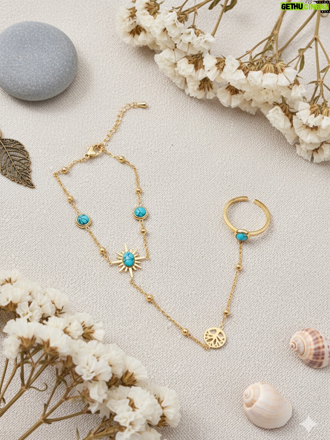 Mashura Basheer - 40 Likes - Turquoise Sun Ring Bracelets ✨ Orders On Website - www.blingbaebysuhanabasheer.com

18K Gold Plated PVD | Anti-Tarnish | Stainless Steel ✨ 

Imported Jewels Only ✨