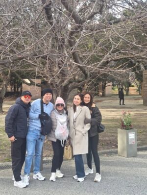 Maxine Medina Instagram - Winter walks, warm hearts — and family. 🇯🇵