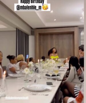 Mbalenhle Mavimbela Instagram - Yazeyamnandi iBirthday yami @theoctaviasa 😍🥂🥂🥂🥂🥂🤍🤍🤍😭🙆🏽♂️🔥
Ngyabonga kakhulu guys 🫂🫂
📸 : @pixilight_photographer