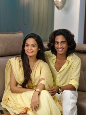 Meenakshi Anoop Instagram - Happy birthday @kaushikofficial._ I’m proud of you not for the spotlight you’re stepping into but for the amazing human you’re becoming every single day ❤️😘

👗 @hakata_couture