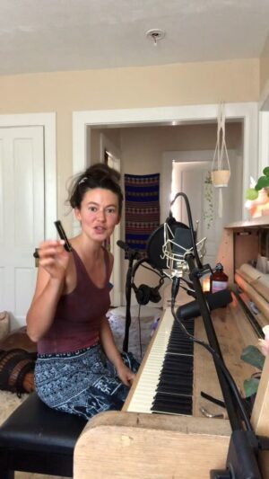 Meg Myers Instagram - I wrote this song Edgamication years ago and am just now starting to record it! This is also the first time I’ve ever broken a piano key! Happy full moon everybody🥰
🌕🐺🎹🐾