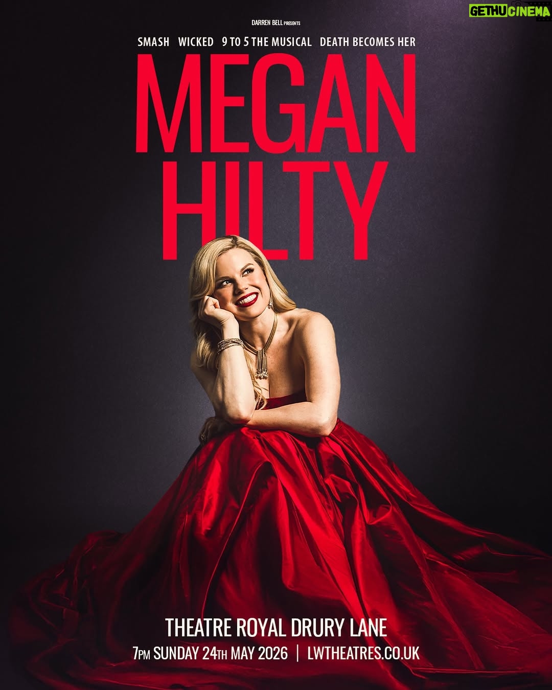 Megan Hilty - 7.9K Likes - London, get ready! The phenomenal @meganhilty is back in town in May 2026, taking the stage at the iconic Drury Lane. You’re not going to want to miss this classy night!! 

Tickets go on sale Thursday, 25th September at 10am. Thanks to our fantastic team: @questeds @weiryme @apexacoustics @booshkla @buchanan_pr_ltd @lwtheatres @rdz1984 And special shout out to @tomjackfisher for the incredible artwork!