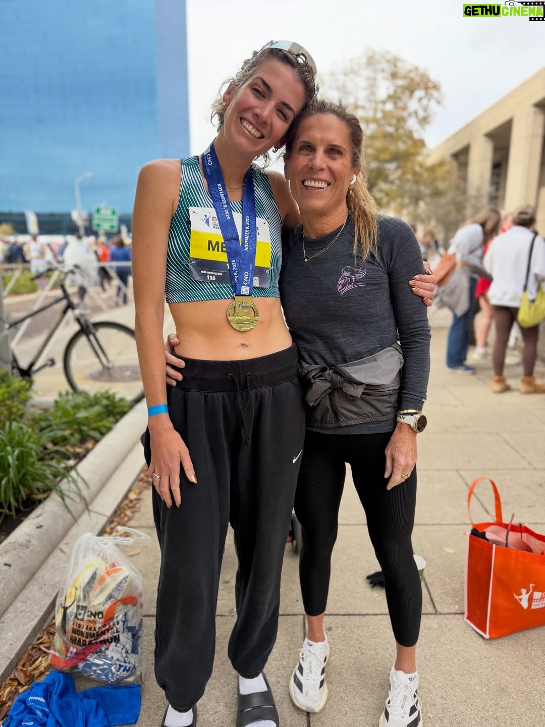 Megan O'Brien - 2.1K Likes - 2:41 (6:10 miles) for 26.2 the fastest marathon I have ever run ✅  first marathon as a mom!!! 
.
If I’m being totally honest, I was hoping for a little more today, but it takes guts to chase after the Olympic Trials standard (2:37)… especially less than 8 months postpartum. Sometimes when we swing for the fences, it ends up being a double to left, and that’s how I would describe today’s race. But hey! It’s hard to be upset with the best you’ve ever been. I’m filled with gratitude for this sport and the people it has brought into my life. Thank you to everyone who reached out. You made me feel like a rockstar all day. Thank you to @forallmothersorg. The grant I received allowed me to hire childcare in order to train and chase after my dream. We are not done yet!!!! 
.
2:37… I’m coming for you 👊 💥  @_knighttraining @indymonumental