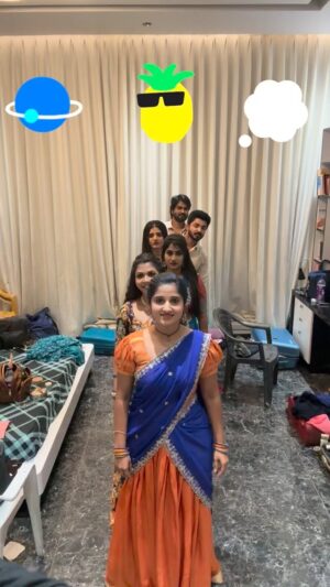 Meghana Lokesh Instagram - Framing this moment because it’s literally the ONLY game I won in our entire break-time championship 😛
