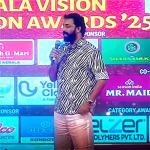 Meghna Vincent Instagram - Congratulations on winning Most Popular Actress at the Kerala Vision 3rd Television Awards ✨

Well deserved, Mrs. Hitler 😍👏
@meghna.vincent