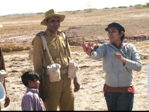 Mehreen Jabbar Instagram - Some old photos resurfaced while cleaning out my phone. Stills from the shoot of Ramchand Pakistani… Nandita and Zhalay,  the spaces we filmed in, the tent I stayed in, the “real” Ramchand with little Fazal who played him, Sonia Rehman and I goofing around between takes, and DP Sofian and me discussing next steps after the rain messed up our jail set.
Time to keep manifesting and working towards film no. 3
