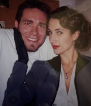 Melina Kanakaredes Instagram - Thomas Wolf said: “You can never go home again” but John Masius believed that with a little divine “PROVIDENCE” #SydHansen could!♥️ 26 years ago this show changed so many lives - especially mine!! I LOVED playing Syd Hansen! From the DREAMS and  COSTUMES to the amazing FAMILY we became in front of and especially behind the camera— Thank you John for creating #Providence♥️ And thank you to @scarletmasius for giving me that polaroid of us when we first met on the set!! I hope you all enjoy these photos as much as I did. ♥️ RIP John♥️