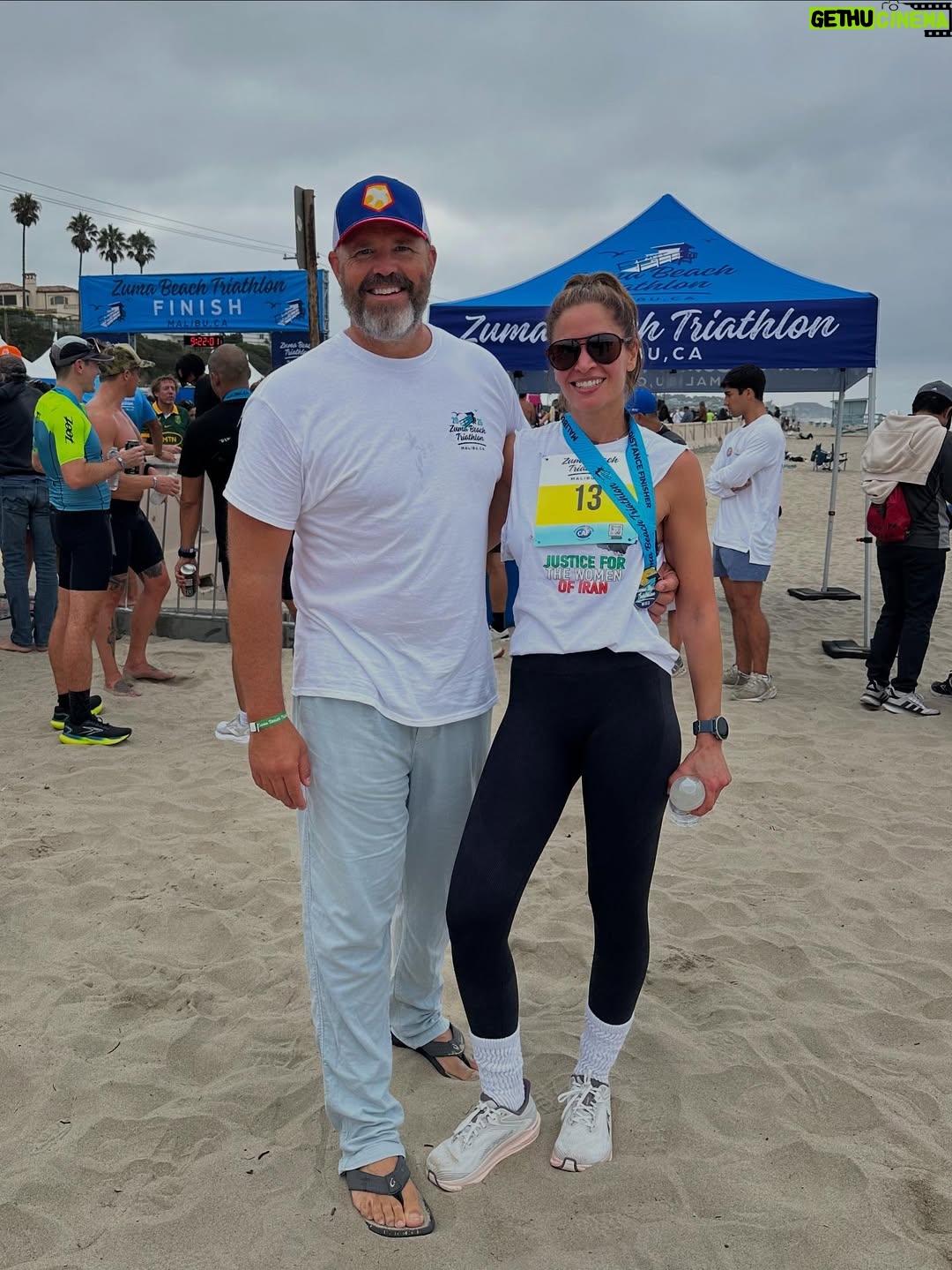 Mercedes Mason - 4.1K Likes - Thank you @michaele90265 and so glad the @zumabeachtri is back in order to raise money for @cafoundation and @boysandgirlsclubgs 

The hubby @david_denman and I celebrated our 11th anniversary in style! (By placing second place…I’ll assume the medals are made of steel (11th year token).

#JusticeForIranianWomen
#NoOneIsFreeUntilWeAreALLFree
#zumabeachtriathlon 

🥰