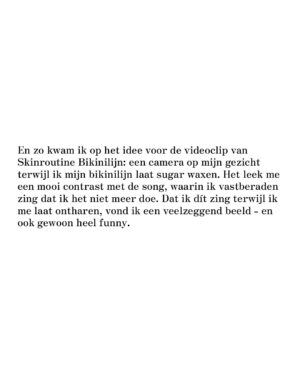Merel Baldé Instagram - Ik schreef een nieuw Substack verhaal over mijn nieuwe single Skinroutine Bikinilijn die volgende week uitkomt. Hierbij wat fragmenten uit de substack met wat teasers en lees het hele verhaal via link in bio!