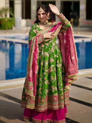 Meru Panwar Grover Instagram - Favourite fit of 2025 that I created from scratch.
.
.
.
.
.
.
.
.
.
.
.
.
.
.
.
.
.
#merorang #punjabioutfit #anarkalisuit #indianethnicwear #shaadiseason