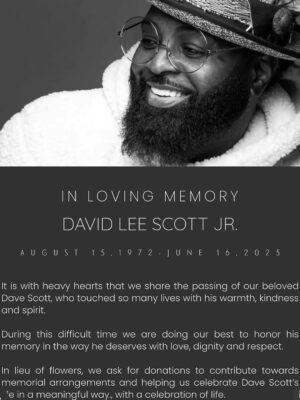 Mia Michaels Instagram - My heart is broken and have no words. My Dave was a friend, brother, laugh buddy and a beautiful creator. His smile and laugh was contagious. Boy did we have fun!!! Until I see you again.. RIP and enjoy the other side dancin on down those streets of gold.I love you forever Dave .