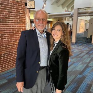 Mia Serafino Instagram - Still processing the incredible day I had at my favorite place, ULS — where I went to school from 2nd to 12th grade. 
I got to spend time with the students and the person who inspired me, and so many others, to pursue a life in the arts. Dr. Moss modeled for us what it means to do the work and love the work above all else. 
In PRODIGAL SON, John Patrick Shanley writes: “this school has been a miracle for me…because somebody, Mr. Hoffman, finally saw me. And more than that, somebody, a grown person, decided I was good before I was good.” Thank you for believing in all of us, Doc, and for inviting me back ❤️