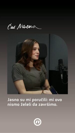 Milena Radulović Instagram - Jasno su mi poručili: mi ovo nsmo želeli da završimo.
Glumica Milena Radulović bila je gošća podcast-a Ćao Nevena koji možete gledati na YouTube kanalu NOVAStv i na streaming platformama!
#glumci #studenti #caonevena #milenaradulović