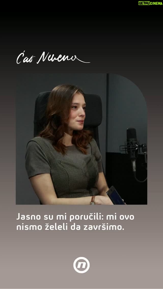 Milena Radulović - 7K Likes - Jasno su mi poručili: mi ovo nsmo želeli da završimo.

Glumica Milena Radulović bila je gošća podcast-a Ćao Nevena koji možete gledati na YouTube kanalu NOVAStv i na streaming platformama! 

#glumci #studenti #caonevena #milenaradulović