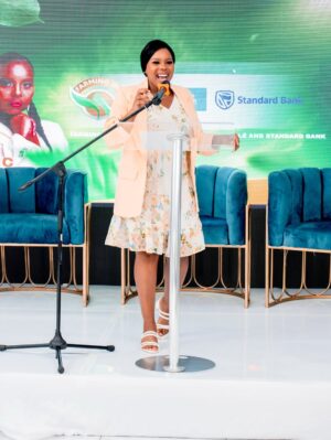 Mogau Motlhatswi Instagram - #FarmingInHeels 👩🏽🌾👠 A host with poise, power & presence.
Thank you Mogau Keebine for guiding the room with warmth, wit and wisdom ❤️🎤 by keeping us inspired, connected and uplifted from start to finish.
We couldn’t have asked for a better MC to lead this journey with us 🌾
#FarmingInHeels #WomenInAg #SheFarms
#LeadingWithGrace