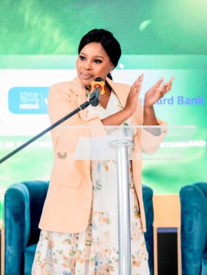 Mogau Motlhatswi Instagram - #FarmingInHeels 👩🏽🌾👠 A host with poise, power & presence.
Thank you Mogau Keebine for guiding the room with warmth, wit and wisdom ❤️🎤 by keeping us inspired, connected and uplifted from start to finish.
We couldn’t have asked for a better MC to lead this journey with us 🌾
#FarmingInHeels #WomenInAg #SheFarms
#LeadingWithGrace