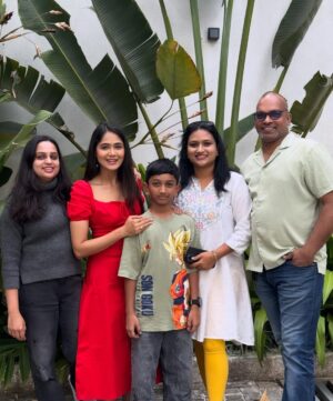 Mokshitha Pai Instagram - Hello , new beginnings 😊
#nimmamokshithapai #mokshi #newyear2026