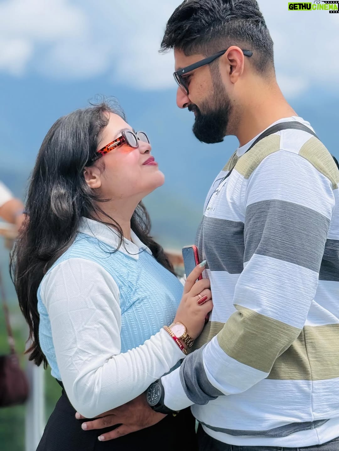 Moumita Tiya Mukherjee - 635 Likes - 🧿💙❤️ #love #couple #skywalk #mountains