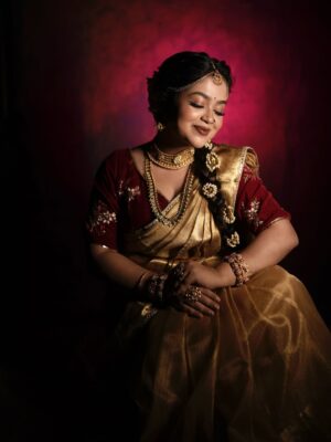 Moumita Tiya Mukherjee Instagram - Class Demo On South Indian Look❤️
She: @moumita.tiya
Hair: @shawsarita26
Camera: @sweet98_ani