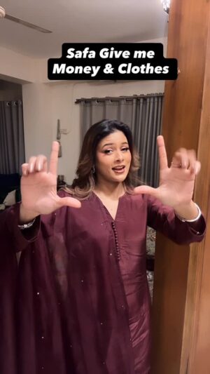 Mumtaheena Toya Instagram - @imsafakabir give me money & clothes 🥰