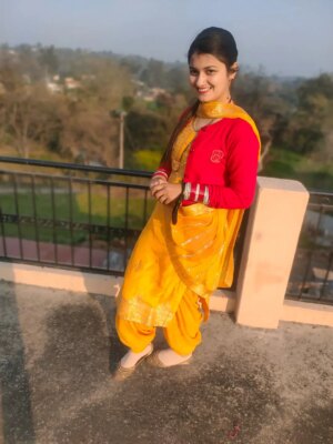 Muskan Thakur Instagram - 😍🧡😍
#ootd #punjabi #himachali #suit #girl #viral #trending #explore #muskan____thakur