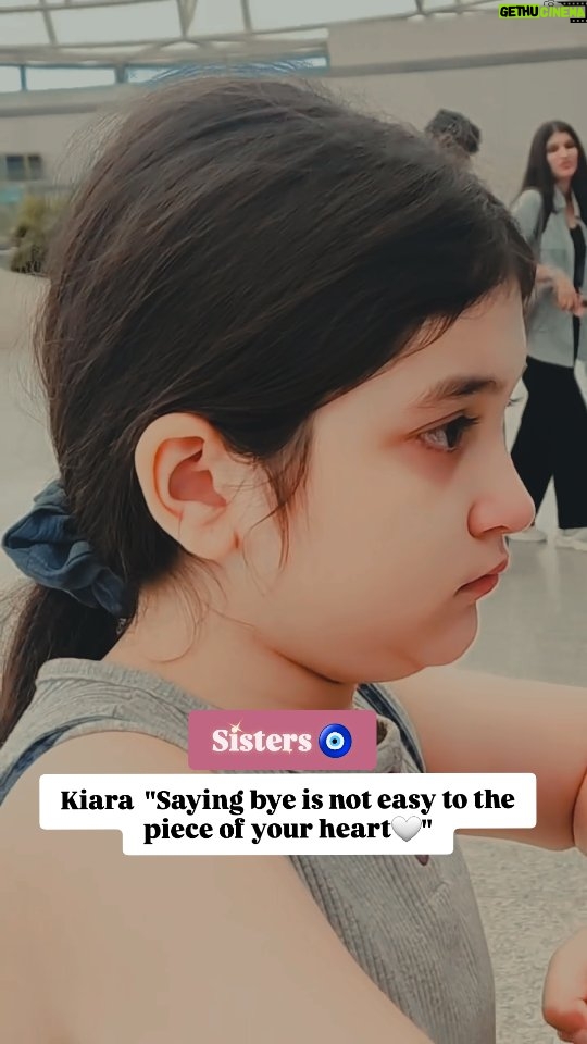 Myra and Kiara - 5.7K Likes - When sisters left after visiting Kiara in Hyderabad..they all were sad,specially Kiara as she miss Myra and Hazel alot.🧿🥺
And being a elder sister is not easy too...Myra never cries in front of Kiara knowing she will cry more. She is her strength yet her bestie. 
I feel blessed seeing them growing,seeing them supporting and understanding each other. May Radheykrishan bless you my girls.
See you soon 🤍🧿
#Sisters #sisterslove