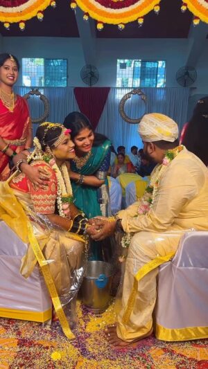 N S Manasa Gowda Instagram - Happy Marriage Life Friendu🫂🥰

#nsmanasagowda_official_ 
#tag #raitha #mandya #nature #viral #reelkaro #share #reelkarofeelkaro #love #viralreels #insta #support #followmefollowyou #instalove #trendy #trend #viralvideos #marriage