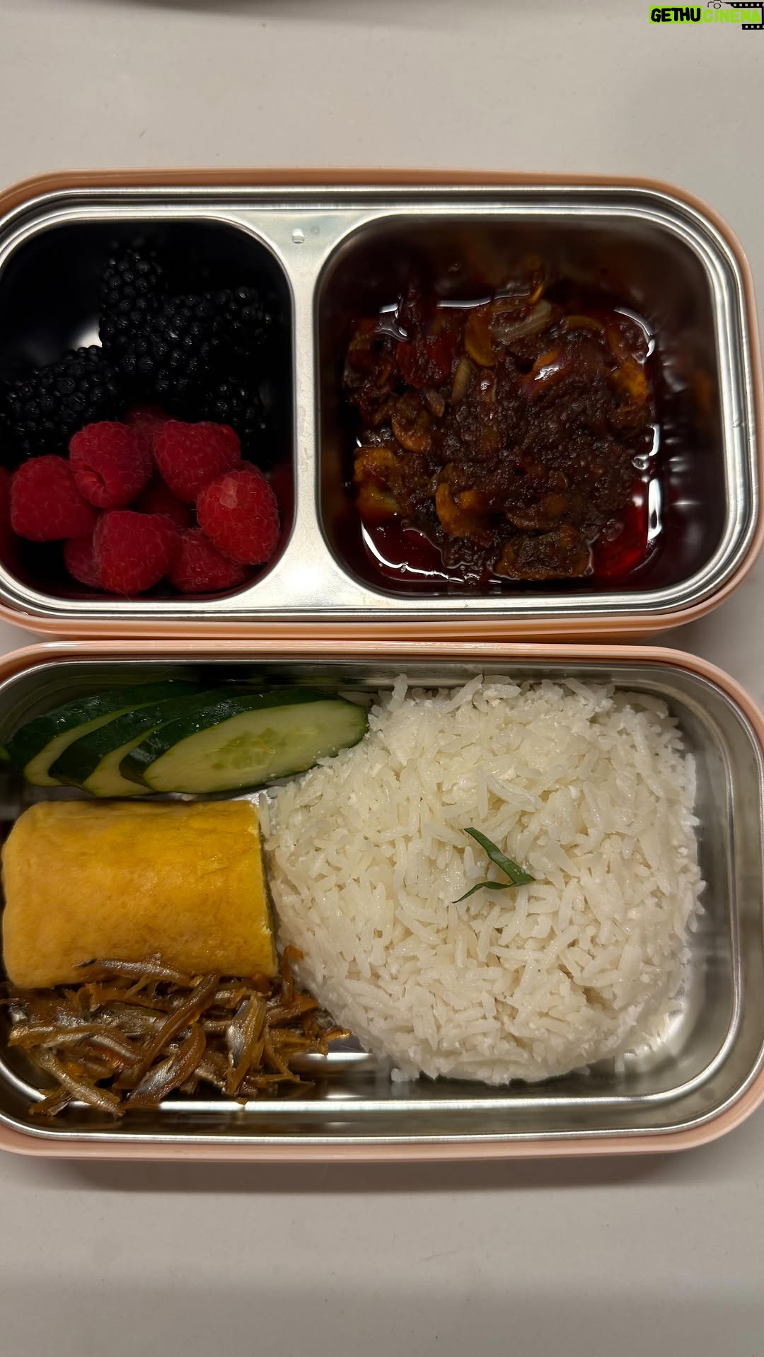 Nabila Huda - 24.1K Likes - Kite mulakan bekal sekolah anakku sayang pada hari isnin ni dengan makanan kegemaran ramai..Nasi lemak sambal kerang!! Kalau korang nak tau, selalu masak untuk keisha sorang je tau. Takde sorang kat rumah ni dapat makan apa yang kite bekal kt dia. Kali ni mummy masak lebih lah eh..haha!😋