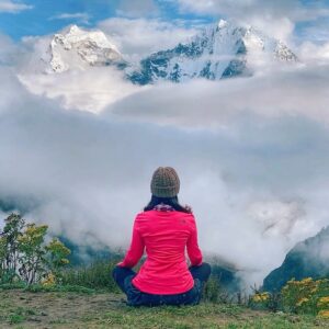 Namrata Shrestha Instagram - Love and prayers from the mountains ❤️🙏! #mountains #peaceful #bliss #trekking #haveagreatday #takecare #dherai #maya #namrataashrestha