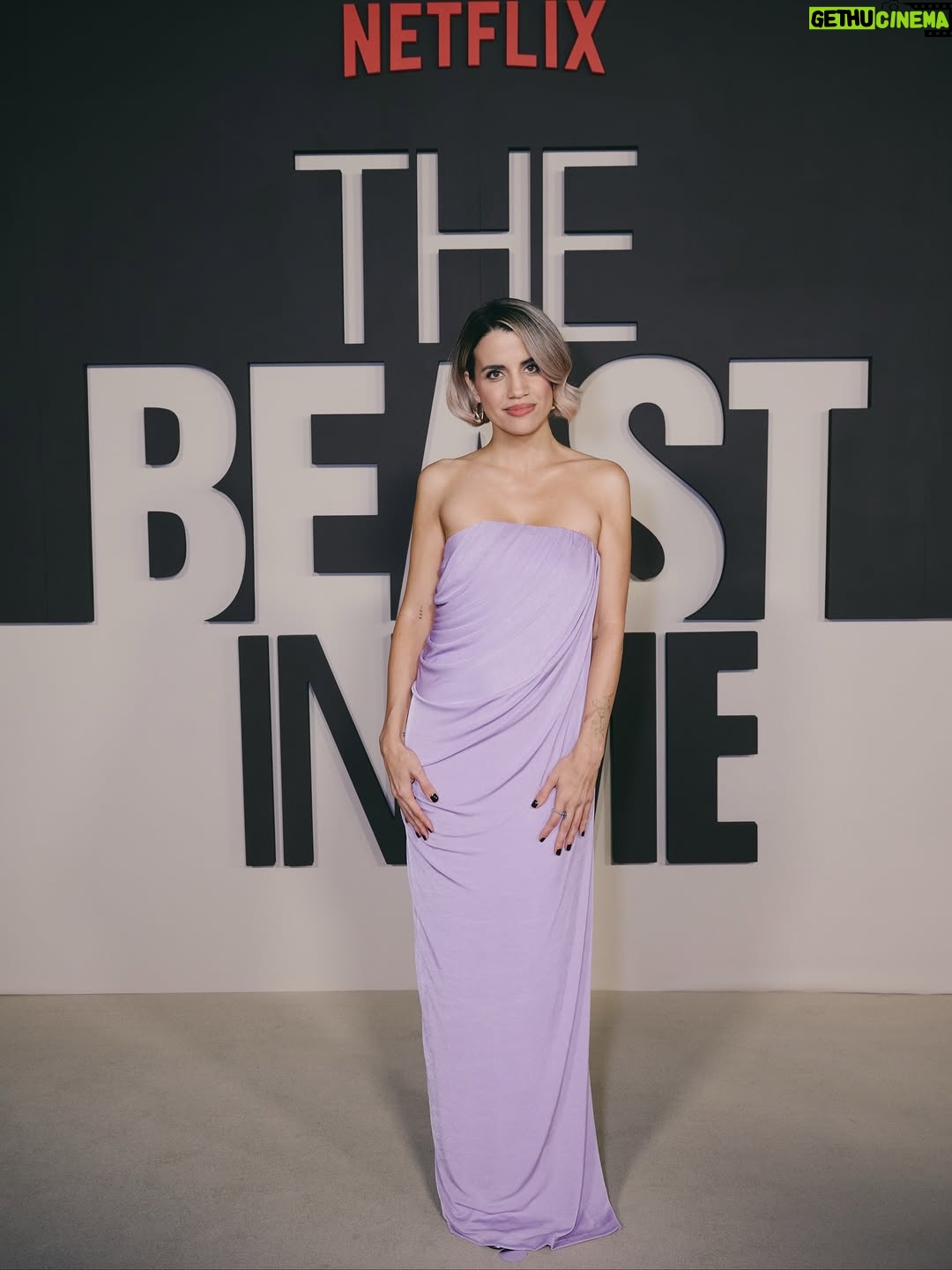 Natalie Morales - 4.6K Likes - #TheBeastInMe NYC premiere ✨
The incredible thing about the business I am in that people don’t often think about is that it takes A LOT of people to make a show. Hardworking people with a shared vision to make something that connects us all. I’m really proud of my work in this show, but I’m also in awe of every single person that made it happen. AI could never. On your @netflix screens Nov 13! 

Also incredibly grateful to a team of artists that lifted my spirits and my whole vibe with their incredible talent and kindness: @kimmyerin for the style @makeup.marc for the face @juanvigoyahair for the hair
