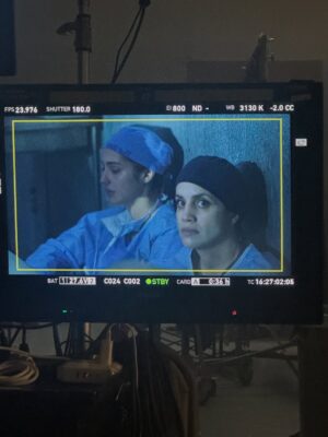 Natalie Morales Instagram - Monica from start to finish- 

I feel very lucky to have been a small part of this legendary show and to be welcomed with such open arms by this cast and crew and massive fandom. I loved getting to play a pediatric surgeon who cared so deeply for her patients until her last breath. Thank you to everyone at @greysabc 💓 

1. Day 1! 2. Can I pull off a lab coat 3. & 4. @adelaidekane is an incredible scene partner. 5. @artist_monica gave me dead doctor chic 6. Here’s the real Monica!  7. No thank YOU for everything! 🩺🥼👩🏽‍⚕️

(There are more pictures I have with incredible crew I love so much but I literally look dead in them so I’m gonna keep those to myself 😉) 

(Ps @shondaland can u pls send me my stethoscope? I miss it)