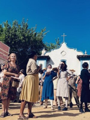 Nathalia Dill Instagram - Bastidores de Valiana ❤️‍🩹 em #GuerreirosDoSol, porque hoje tem mais capítulos disponíveis no @globoplay @globoplaynovelas.