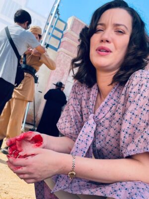 Nathalia Dill Instagram - Bastidores de Valiana ❤️‍🩹 em #GuerreirosDoSol, porque hoje tem mais capítulos disponíveis no @globoplay @globoplaynovelas.