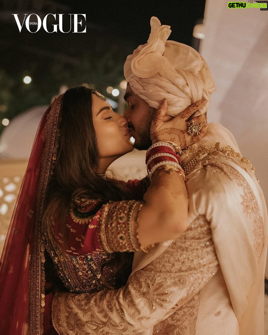 Nayab Midha - 137.7K Likes - “We’re just two people who slowly built a life around love, friendship and respect,” 

Nayab & Ayush 🤍

As seen on @vogueindia 
Penned by @boichatterjee 

Bride - @nayab.midha
Bridal Makeup - @makeoversbyridhiverma
Cocktail Makeup - @nehabilandimakeovers 
Hair - @vinodartistry
Outfit - @marwarcouture @payalkeyalofficial 
Jewellery - @raabtabyrahul @kaya_diamonds @amamajewels 
Styling - @simrankumar19