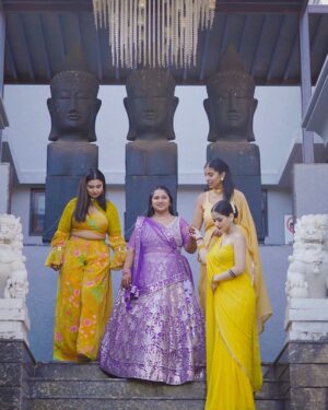 Neha Jethwani Instagram - slaying my maids game🌼
.
.
.
HMua @prachisolanki_makeovers 
Wearing @noor.byneha 💛
.
.
#nehajethwani #haldi #wedding #bridesmaid #bestfriendwedding #nehalians #haldioutfit
