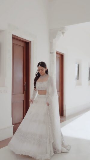 Neha Jethwani Instagram - 🦢✨🪷🪞
.
.
.
Wearing @annupatel ❤️
Mua @prachisolanki_makeovers 
🎥 @artwkeyur