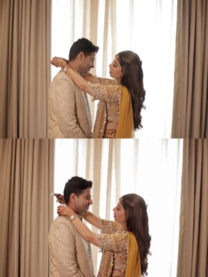 Neha Vora Jhaveri Instagram - My baby brother is actually married and my heart is so, so full 💛What a beautiful wedding, what a beautiful start to their forever. @saachi50 , welcome to our crazy, loving family, you’ve added so much warmth and ‘Ronak’ to our lives already 😘🤗 @thetrulylitwedding
#SachMeinRonakAaGayi @ronakk18