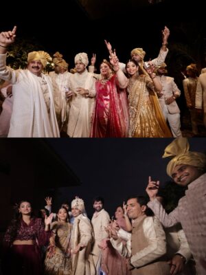 Neha Vora Jhaveri Instagram - My baby brother is actually married and my heart is so, so full 💛What a beautiful wedding, what a beautiful start to their forever. @saachi50 , welcome to our crazy, loving family, you’ve added so much warmth and ‘Ronak’ to our lives already 😘🤗 @thetrulylitwedding
#SachMeinRonakAaGayi @ronakk18