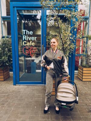 Nell Hudson Instagram - Special lunch out celebrating the day I met Max. The yummiest food (featuring cookie ice cream sandwich) at @therivercafecafe 💗 the baby gave us the best gift and slept the entire meal 🎉😂 
-
-
-
thank you @crabcommunications ✨