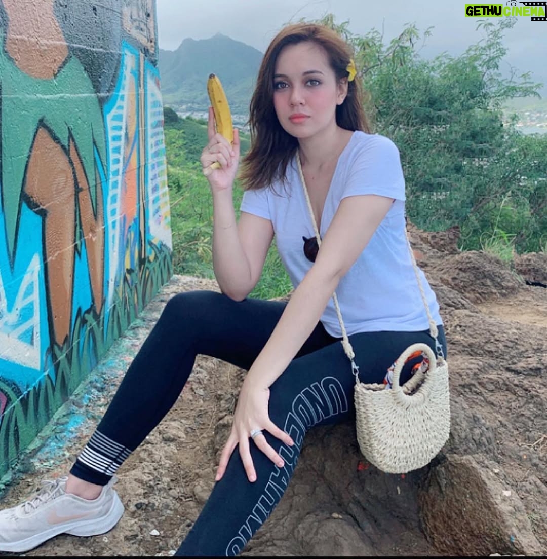 Nelydia Senrose - 118.2K Likes - I made it to the top of Lanikai Pillbox! 
The hike was CHALLENGING & a DIFFICULT one for me 😭
( tak suka hiking tolong la faham)
But gotta admit the view was spectacular and breathtaking. 
Worth every pain and tears
(I literally cried ok) almost gave up too!!! Such a cry baby lol
.
Swipe most left to see monkey with a banana 🐒🍌