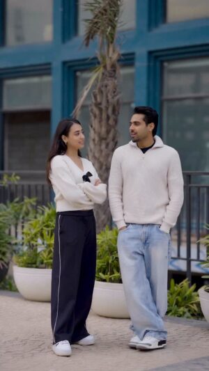 Nikeet Dhillon Instagram - Supposed to be romantic but the BEST FRIEND energy said Hi!!!! 🤣🫶🏻 @officialguri_