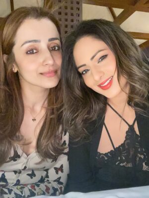 Nikesha Patel Instagram - @trishakrishnan Dubai continues! Missing the @charmmekaur