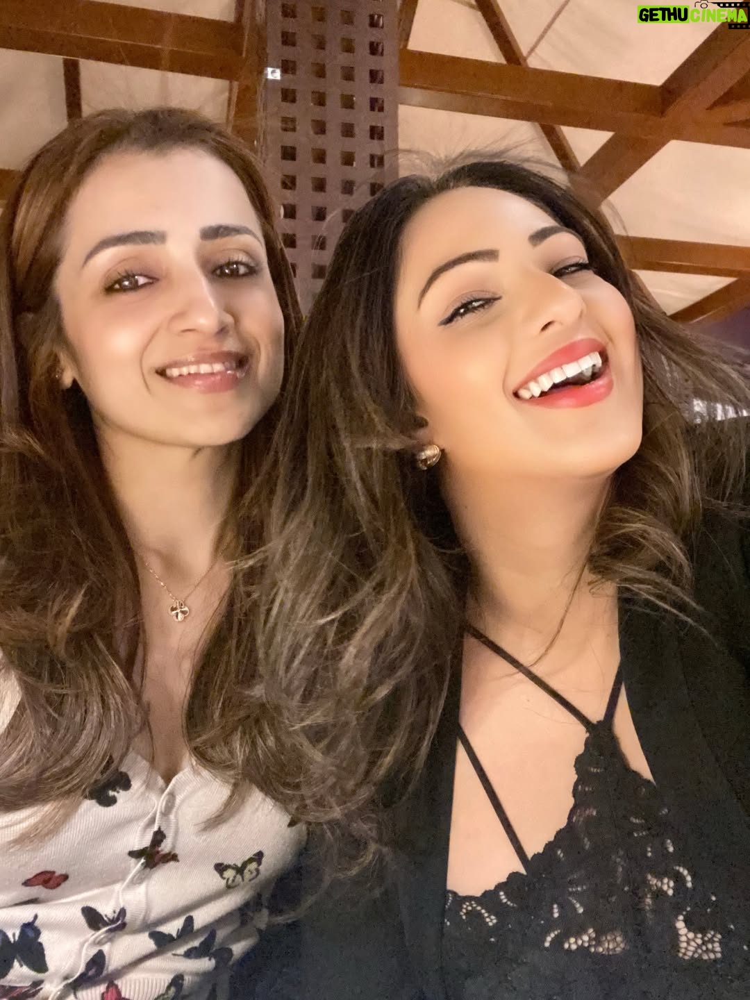Nikesha Patel - 3.9K Likes - @trishakrishnan Dubai continues! Missing the @charmmekaur
