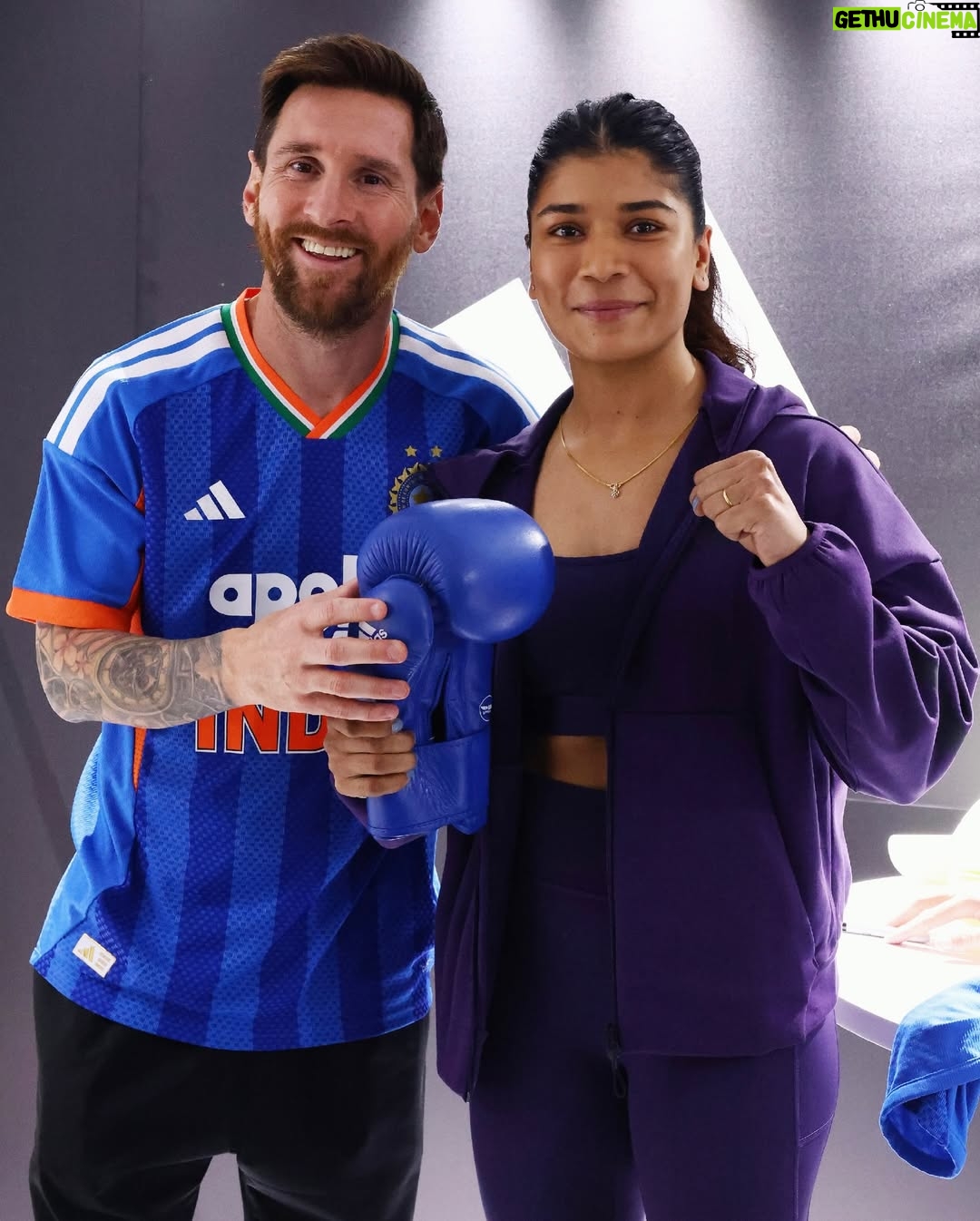 Nikhat Zareen - 82.7K Likes - A memory I’ll tell forever… a moment shared with the GOAT.🐐❤️

Truly grateful to @adidasindia for making this happen.