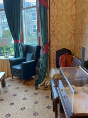 Nikitha P Khatri Instagram - Day 1 in Scotland 🇬🇧✨
Edinburgh welcomed us first, and we stayed @kildonanlodgehotel — cozy, calm, and the perfect start to the journey.
Warm vibes, good space, and that first day excitement setting in 💫
Scotland, we’re just getting started 🏴💙 

Wearing : 
polo neck top @hm 
Dress : @truewestfashion 
Boots : @primark