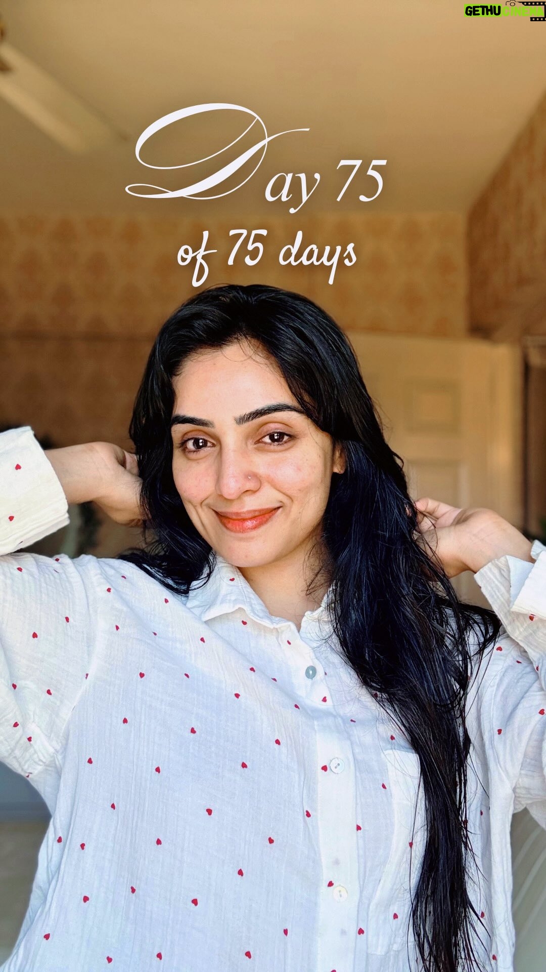 Nimmy Arun Gopan - 5K Likes - Day 75/75. My heart is full of gratitude today - for everything this journey gave me — strength, clarity, and trust in myself. This wasn’t just a challenge, it became a way of life.Thankful for my body, my mind, and this beautiful community that supported me through it all. We did it. 🤍✨

75 of 75 — completed 🤍

#75dayschallenge #day75