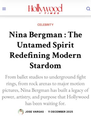 Nina Bergman Instagram - A dreamy cover for @hollywoodtimesmag 💖 With a great cover story, out today!! Swipe to read and go to my bio or story to get the full spread🧚 Shot in @filmfestlocarno with the incredible team @marinaprinziphotography @isabellacaposano @pasquiniroma @geniuswatchesofficial & special thanks to @saschamoeri ✨ #coverstory #ninabergman